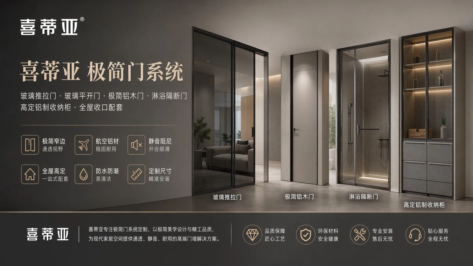 张家口极简门